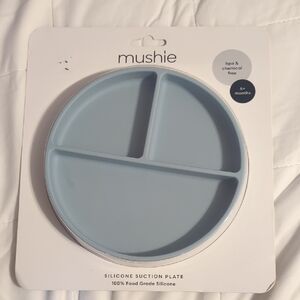 Mushie Silicone Suction Plate - Blue